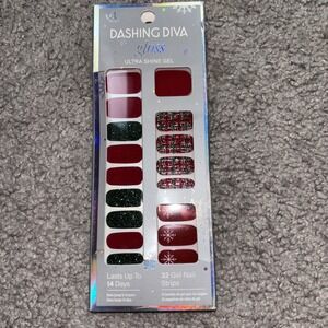 #1Best Seller Dashing Diva Gloss Ultra Shine Gel 32 Gel Nail‎ Strips Dad Plaid